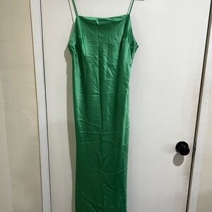 Topshop midi Green Dress